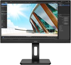 Изображение товара 23.8" Монитор AOC Pro Q24P2Q, 2560x1440, IPS, 75Гц, 1хHDMI, 1хDP, черный Изображение товара 23.8" Монитор AOC Pro Q24P2Q, 2560x1440, IPS, 75Гц, 1хHDMI, 1хDP, черный
