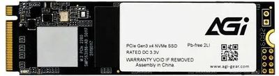 SSD накопитель AGI AI198 AGI1T0G16AI198 1ТБ, M.2 2280, PCIe 3.0 x4,  NVMe,  M.2
