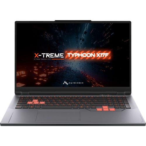 Ноутбук игровой MAIBENBEN X17F-R77435, 17.3", IPS, AMD Ryzen 7 7445HS 3.2ГГц, 6-ядерный, 16ГБ DDR5, 1ТБ SSD, NVIDIA GeForce RTX 3050 для ноутбуков - 4 ГБ, TGP 95Вт, Linux, серый [x17f-r774350g34lg4e10]