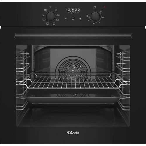 Духовой шкаф электрический Ardo BO18EB2, 79л, дверца с 3 стеклами, черный