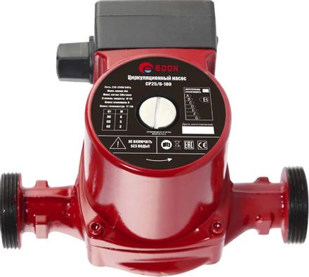 Насос циркуляционный EDON CP25/6-180, центробежный, поверхностный, 2400л/ч