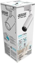 Светильник GAUSS TR083, 4000К, белый нейтральный, белый