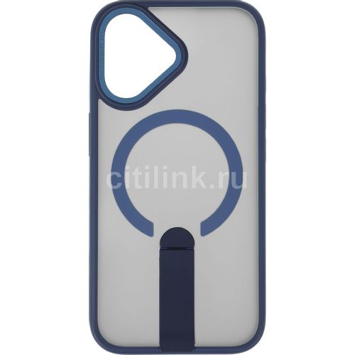 Чехол (клип-кейс) ZIBELINO Shine, для Apple iPhone 16, синий [zms-apl-16-sh-st-blu]