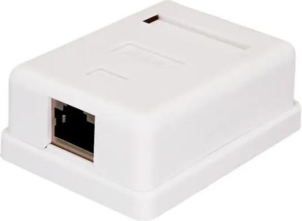 Розетка Suprlan (10-0352-1) наклад. RJ45 1 кат.6 FTP бел.