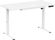 Изображение товара Стол компьютерный Ritmix TBL-1207S, с регулировкой высоты, закаленное стекло, белый
