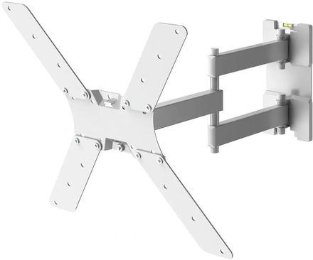 Кронштейн для телевизора Holder LCD-5566-W, 32-55", настенный, поворотно-выдвижной и наклонный, белый