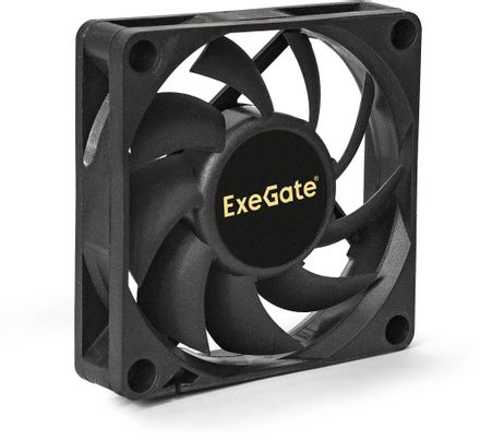 Вентилятор EXEGATE EX283371RUS 70мм, 3-pin, 2000об/мин, 18 дБ, черный, OEM