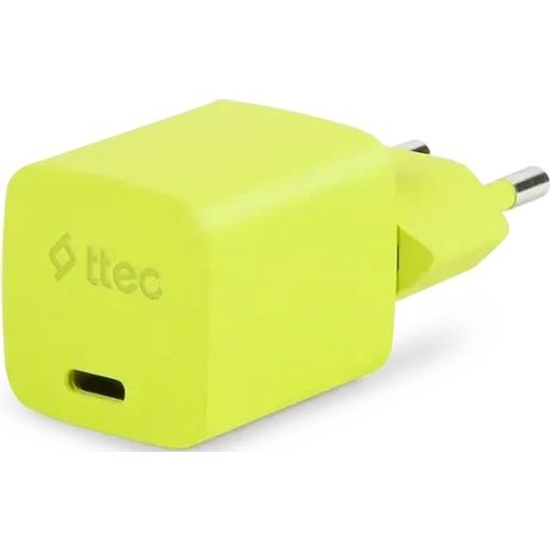 Сетевое зарядное устройство TTEC 2SCG20LNS, USB-C, 8-pin Lightning, 20Вт, желтый