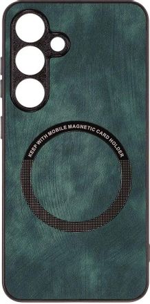 Чехол (клип-кейс) ZIBELINO Premium, для Samsung Galaxy S24, зеленый [zmp-sam-s24-grn]