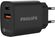 Изображение товара Сетевое зарядное устройство Philips DLP4317,  USB-A,  USB-C, 20Вт, 1.5A, черный [dlp4317cb/70]