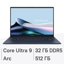 Изображение товара Ноутбук ASUS Zenbook 14 OLED UX3405MA-QD1016 14 OLED 16 ядровой Intel Core 185H 32ГБ SSD