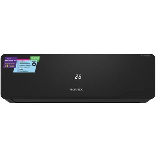 Сплит-система инверторная ROVEX Megapolis Pro RS-12CBS5 настенная, до 34м2, 12000 BTU, (комплект из 2-х коробок), черный