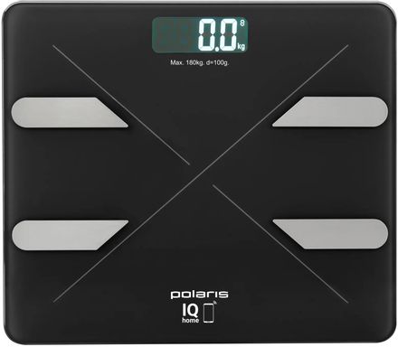 Напольные весы Polaris PWS 1898 IQ Home, до 180кг, цвет: черный [022693]