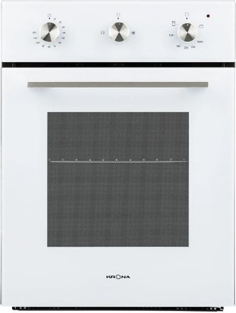 Духовой шкаф газовый Krona STRETTO 45 WH, 45л, дверца с 3 стеклами, белый
