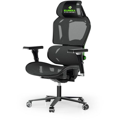 Кресло игровое EUREKA Typhon, сетка, до 124кг, мультиблок, регулируемые 4D подлокотники, черный — цена и наличие Кресло игровое EUREKA Typhon, сетка, до 124кг, мультиблок, регулируемые 4D подлокотники, черный