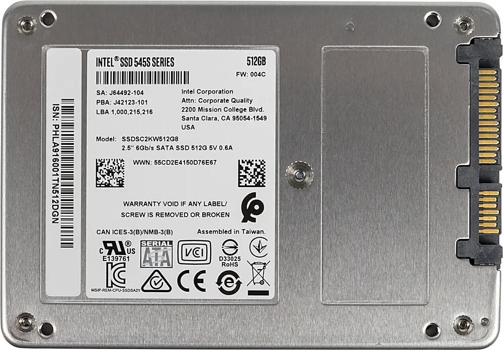 SSD Intel 545s Series SSDSC2KW512G8X1 512 2.5