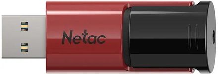 Флешка USB NETAC U182 32ГБ, USB3.2, красный и черный [nt03u182n-032g-32re]