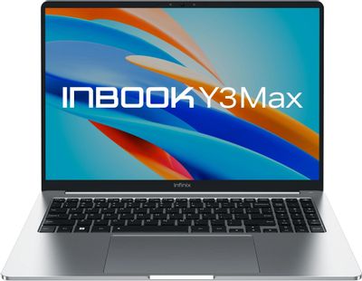 Ноутбук INFINIX Inbook Y4 Max YL613 71008301771, 16", IPS, Intel Core i5 1335U 1.3ГГц, 10-ядерный, 8ГБ LPDDR4x, 512ГБ SSD,  Intel Iris Xe graphics, Free DOS, серебристый
