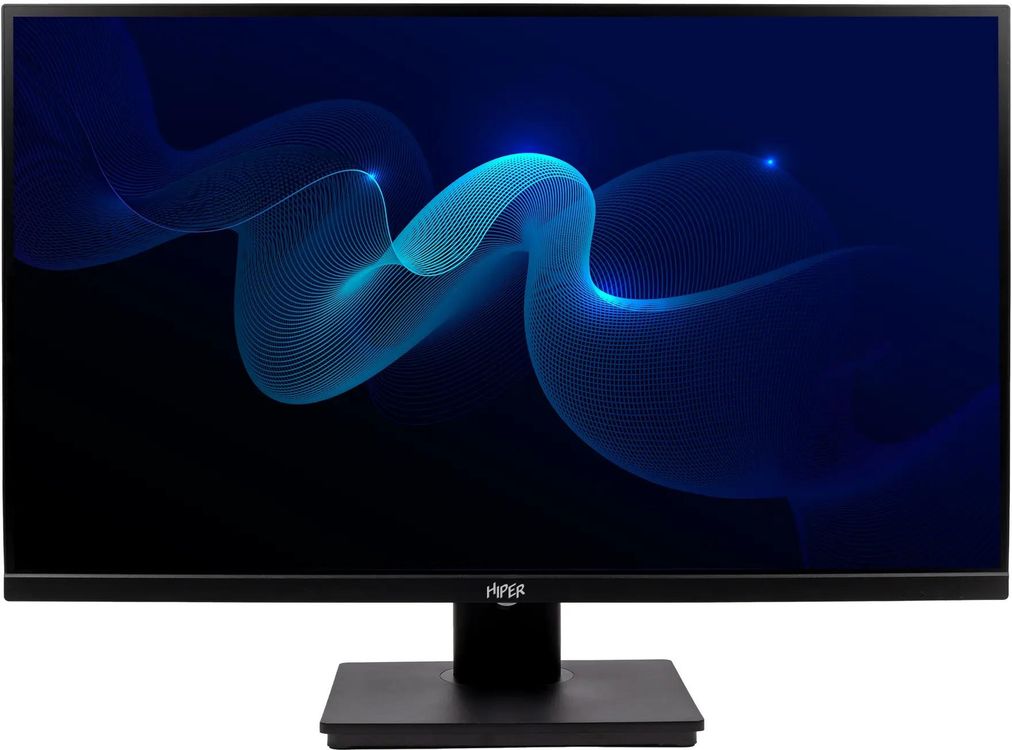 Монитор 23.8" Hiper HS2402 IPS 1920x1080, 100 Гц, 4 мс, 16:9, 250 кд/м², HDMI, DisplayPort, VGA, встроенные динамики, Flicker Free, Low Blue Light, регулировка по высоте, поворот на 90 градусов, черный