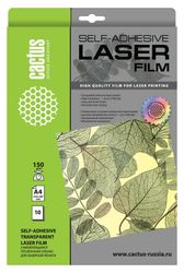 Пленка Cactus CS-LFSA415010, A4, для лазерной печати, 10л, 150г/м2, прозрачный