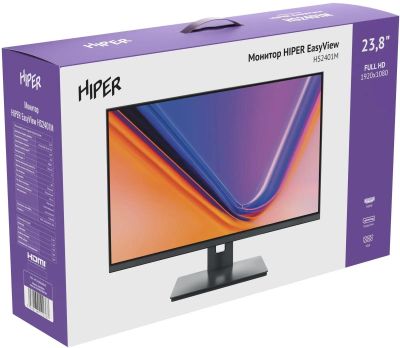 23.8" Монитор HIPER EasyView HS2401M, 1920x1080, IPS, 75Гц, 1хHDMI ...