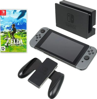 Игровая консоль Nintendo Switch +игра: The Legend of Zelda breath