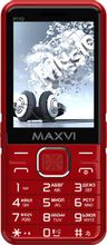 Изображение товара Сотовый телефон MAXVI P110 красный с функцией Power Bank
