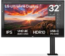 Изображение товара 31.5" Монитор LG UltraFine 32UN880K-B,  3840x2160,  IPS,  2хHDMI,  1хDP,  черный [32un880k-b.aruz]