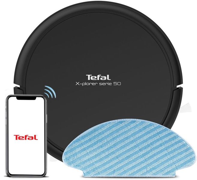 Робот-пылесос Tefal RG7365WH, 30Вт, черный/черный [2211401010]