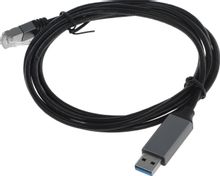 Изображение товара Кабель USB A - RJ-45 2м BU-USB-A-LAN1000-2m позолота черный