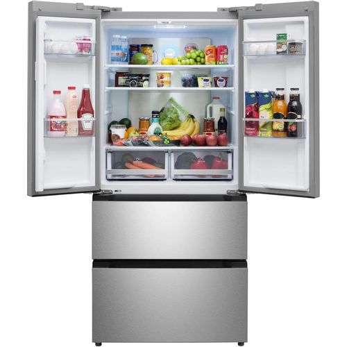 Холодильник двухкамерный MEFERI Comfort MFR83IX French Door, инверторный, серый