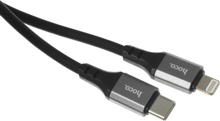Кабель Hoco X86 iP Spear PD, Lightning (m) - USB Type-C (m), 1м, черный