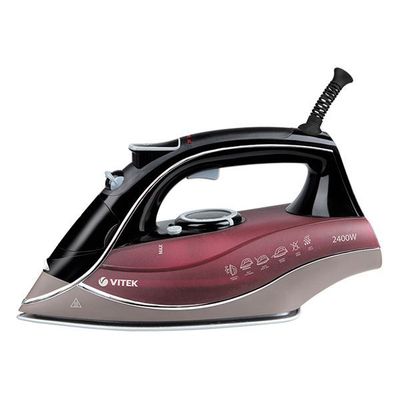 Утюг Vitek VT-1240, 2400Вт, белый/ серый – купить в Ситилинк | 302704