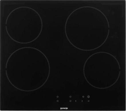 Электрическая варочная поверхность Gorenje ECT641BSCE, конфорок: 4 шт., стеклокерамика, независимая, черный