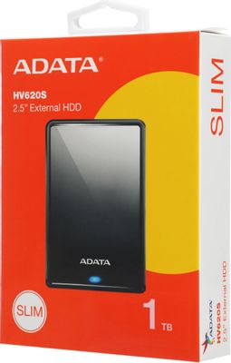 1ТБ Внешний диск HDD A-Data HV620S, USB 3.1, черный [ahv620s-1tu31