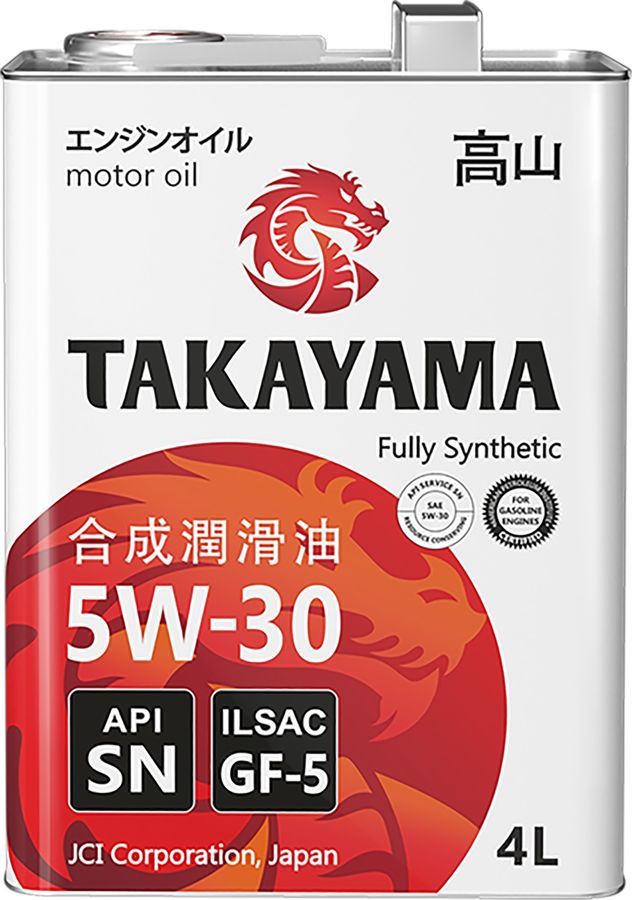  масло TAKAYAMA SAE, 5W-30, 4л, синтетическое [605043] –  .