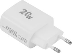 Изображение товара Сетевое зарядное устройство Digma DGW2C,  USB-C, 20Вт, 3A, белый [dgw2c0f010wh]