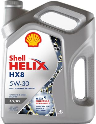 Моторное масло SHELL Helix HX 8 A5/B5, 5W-30, 4л, синтетическое [550046777]