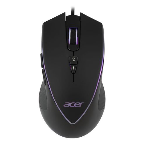 Мышь проводная Acer OMW131, игровая, оптическая, USB, 6400dpi, черный [zl.mceee.015]
