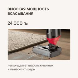 Моющий пылесос Rondell RDE-2080, черный/красный