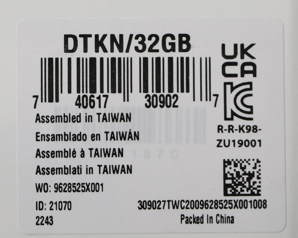 DTKN - 32GB: Clé USB, USB 32 Go USB3.2 Gen 1 DataTraveler Kyson chez  reichelt elektronik