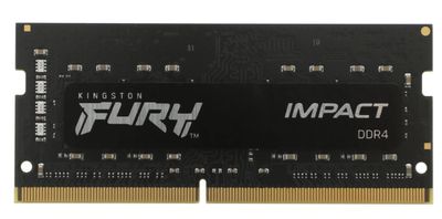 Оперативная память Kingston Fury Impact KF426S16IB/16 DDR4 -  1x 16ГБ 2666МГц, для ноутбуков (SO-DIMM),  Ret