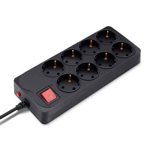 Сетевой фильтр Buro 800SH-5-B, 5м, черный