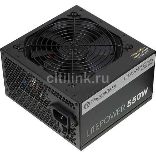Блок питания Thermaltake Litepower, 550Вт, 120мм, черный, retail [ps-ltp-0550npcneu-2]