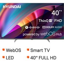 Изображение товара 40 Телевизор Hyundai H-LED40BS5100 FULL HD Smart WebOS Черный