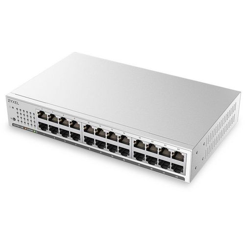 Коммутатор ZyXEL GS1100-24E-EU0104F, неуправляемый, 24 RJ-45, 10/100/1000 Мбит/с — цена и наличие Коммутатор ZyXEL GS1100-24E-EU0104F, неуправляемый, 24 RJ-45, 10/100/1000 Мбит/с