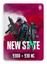 Изображение товара Пополнение игровой валюты NEW STATE MOBILE 9300+930 NC электронная карта