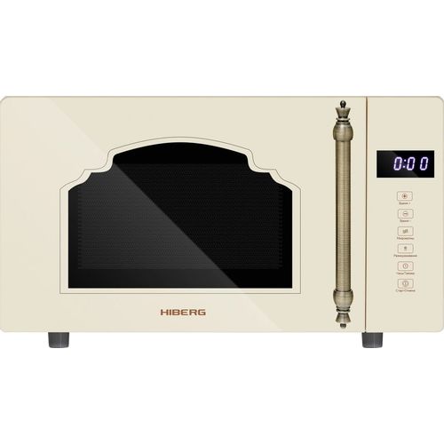 Микроволновая печь HIBERG i-VM 4088 YR, 800Вт, 20л, бежевый