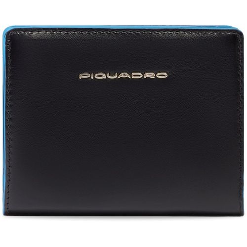 Кошелек женский Piquadro Blue Square, кожа натуральная, черный [pd6660b2r/n]