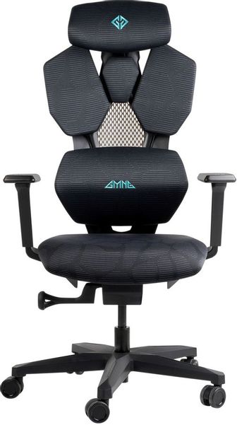 Кресло игровое GMNG GG-CH110B, на колесиках, сетка/ткань, черный